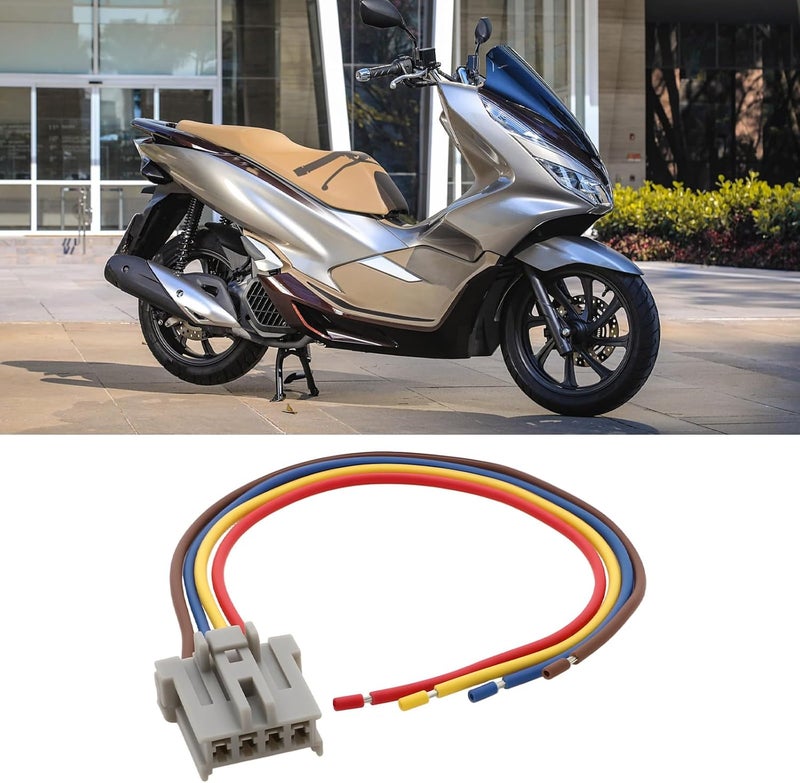 SING F LTD 2pcs 4 Pin Ignition Lock Harness for Motorcycle MPW-PLUG-001 Compatible with Honda PCX 125 14-21 - Image 4